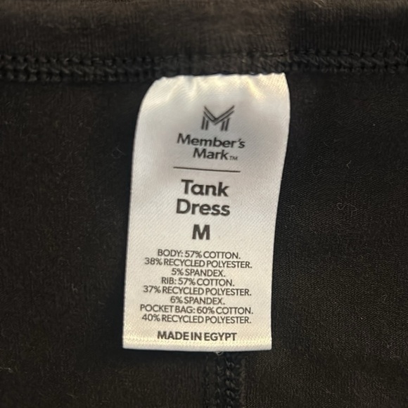 Member's Mark Black Front Tie Short Sleeveless Tank Top Dress Size Medium - Picture 6 of 6